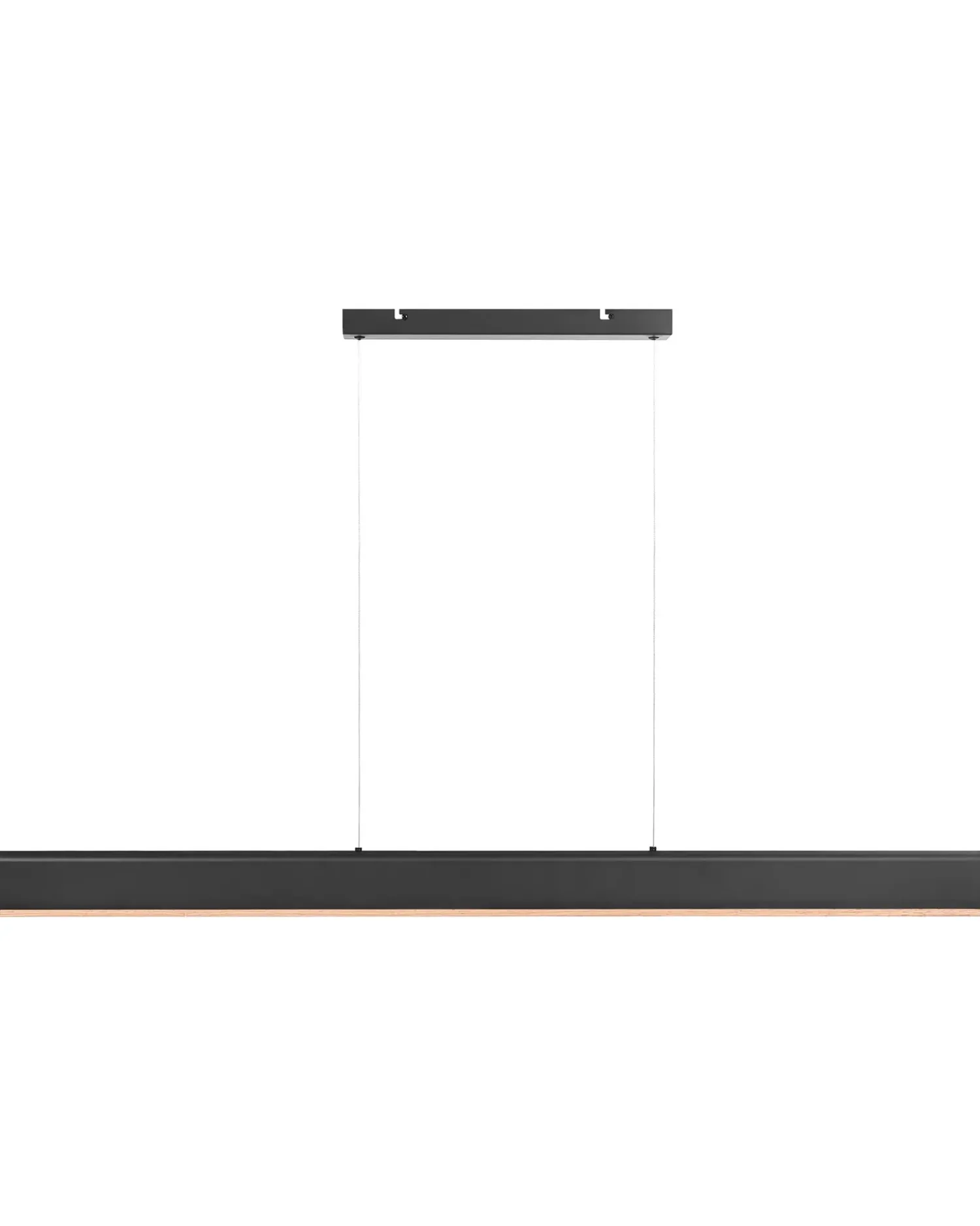 Outlet Beliani Lampadario a LED MARA Metallo Nero Marrone Nero