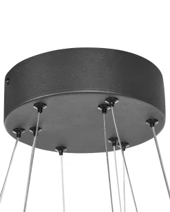 Outlet Beliani Lampadario a LED MAYU Metallo Nero