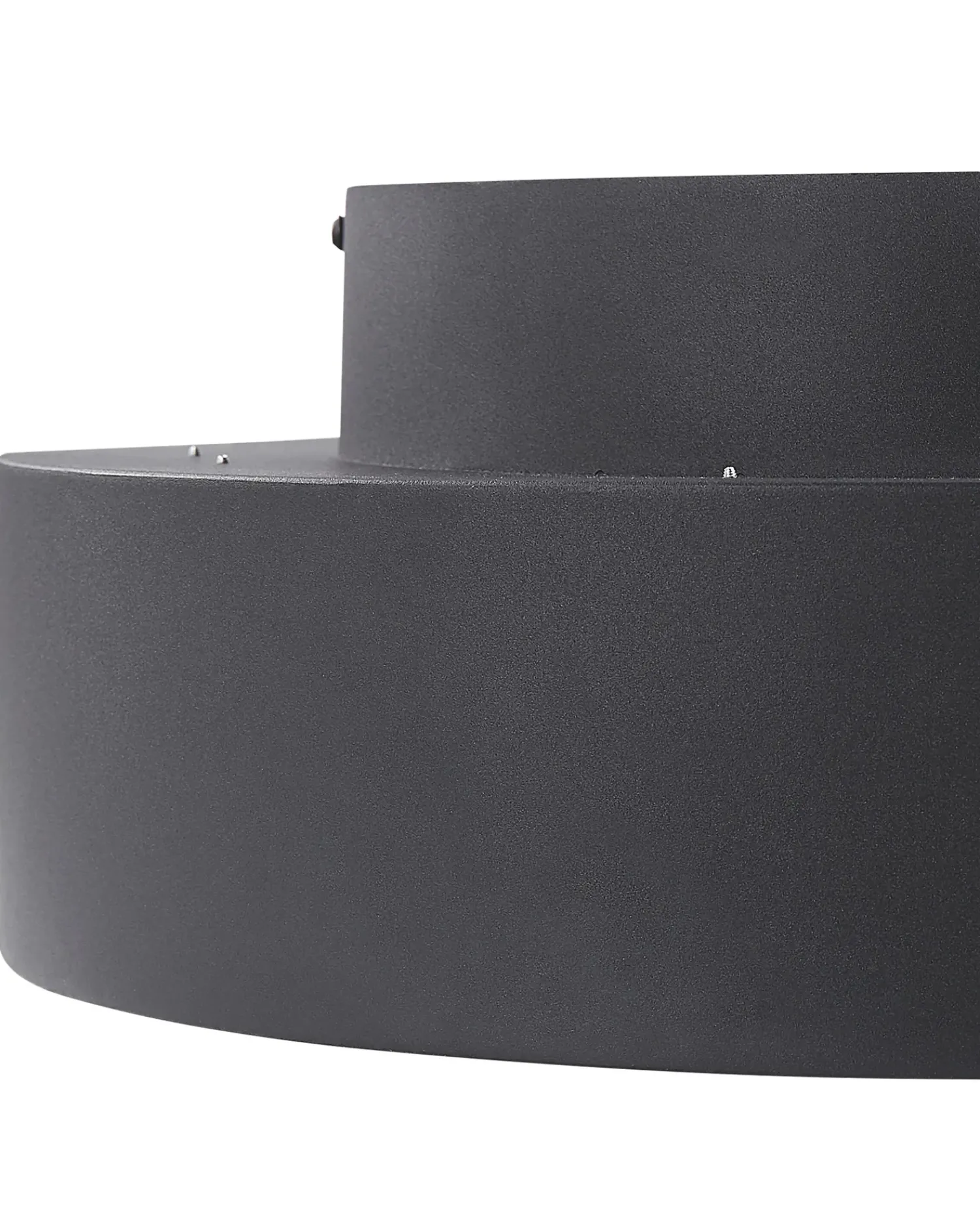 Outlet Beliani Lampadario a LED MOEI Metallo Nero