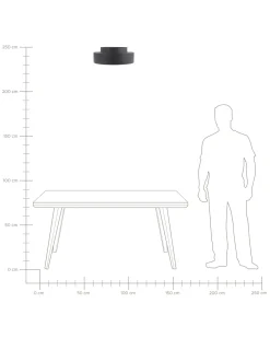 Outlet Beliani Lampadario a LED MOEI Metallo Nero