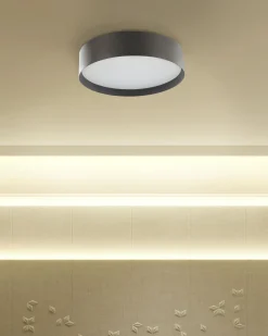 Outlet Beliani Lampadario a LED MOEI Metallo Nero