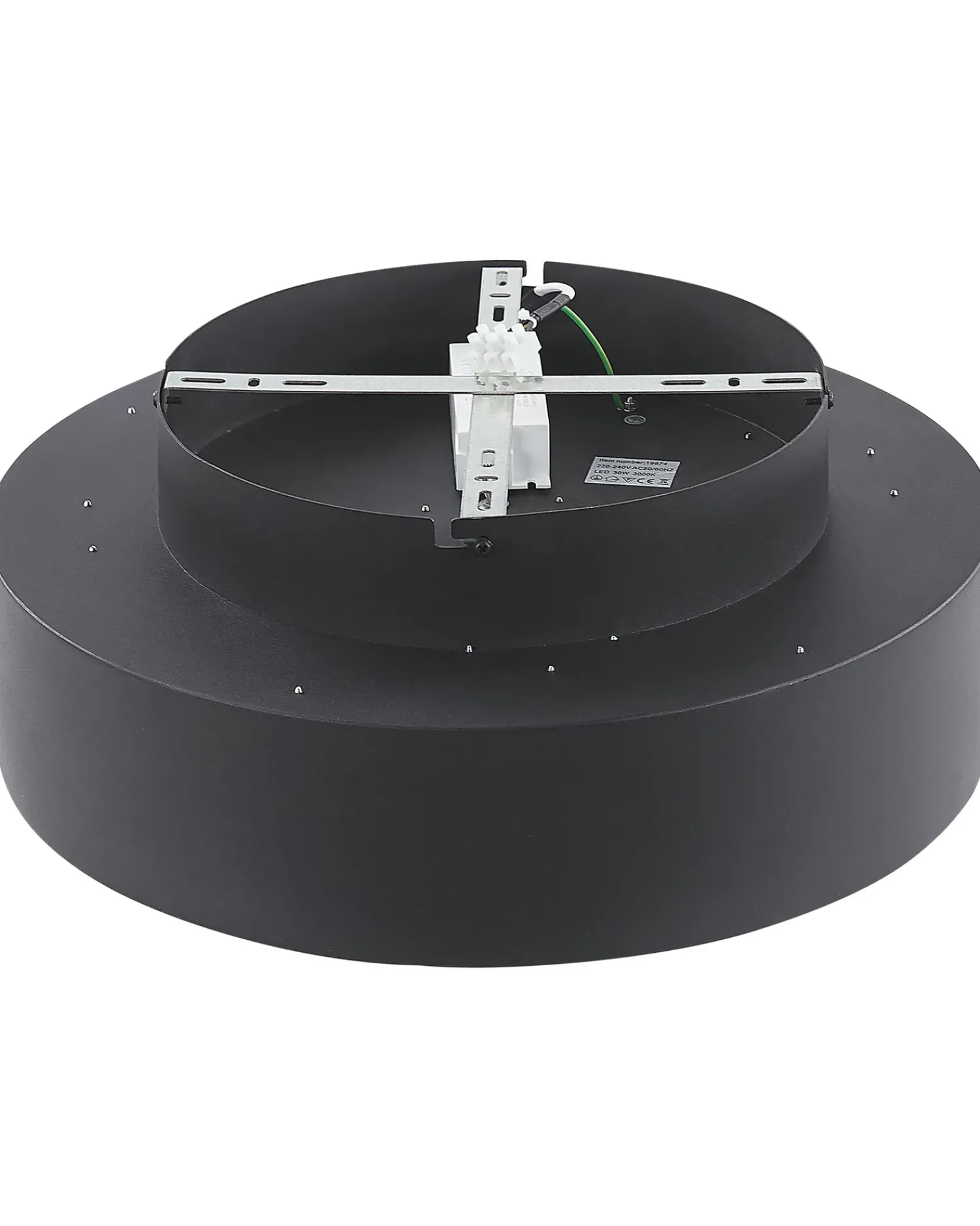 Outlet Beliani Lampadario a LED MOEI Metallo Nero