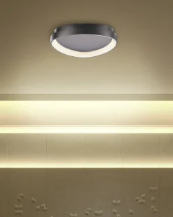 Clearance Beliani Lampadario a LED NANDING Metallo Nero