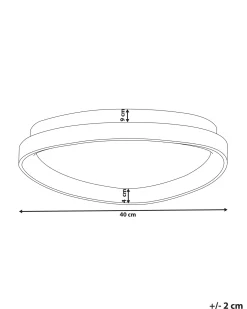 Clearance Beliani Lampadario a LED NANDING Metallo Nero