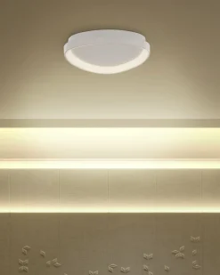 Best Beliani Lampadario a LED NANDING Metallo Bianco