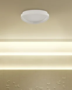 Best Beliani Lampadario a LED NANDING Metallo Bianco