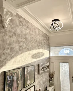 Online Beliani Lampadario a LED NURA Metallo Nero