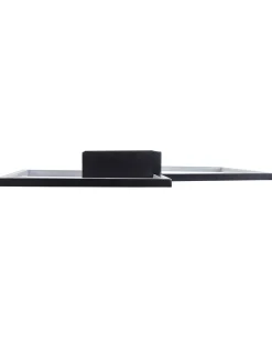 Beliani Lampadario a LED OKSU Metallo Nero