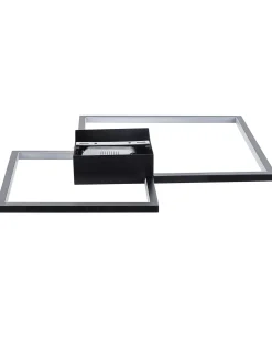 Beliani Lampadario a LED OKSU Metallo Nero