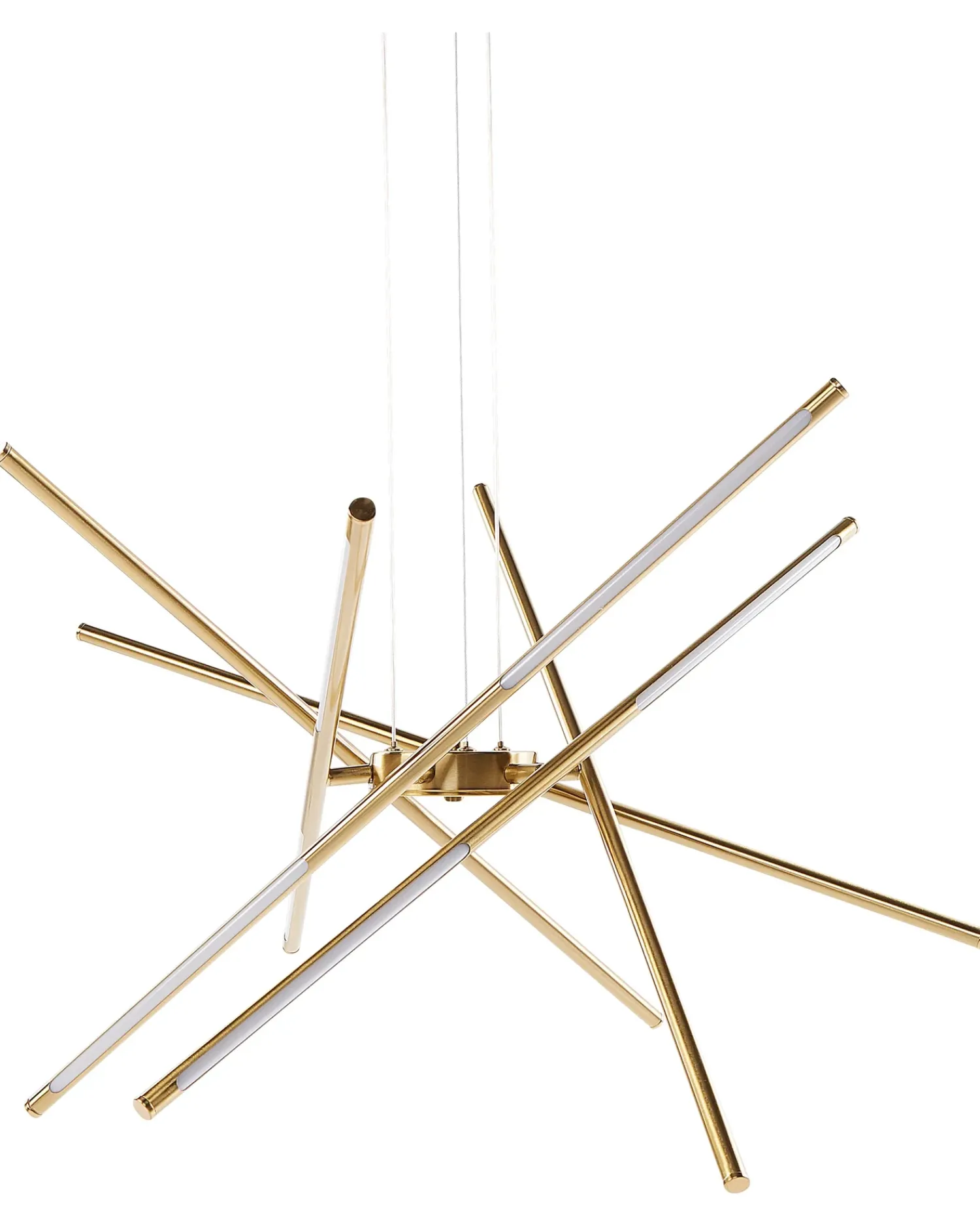 New Beliani Lampadario a LED PALUN con dimmer Metallo Oro