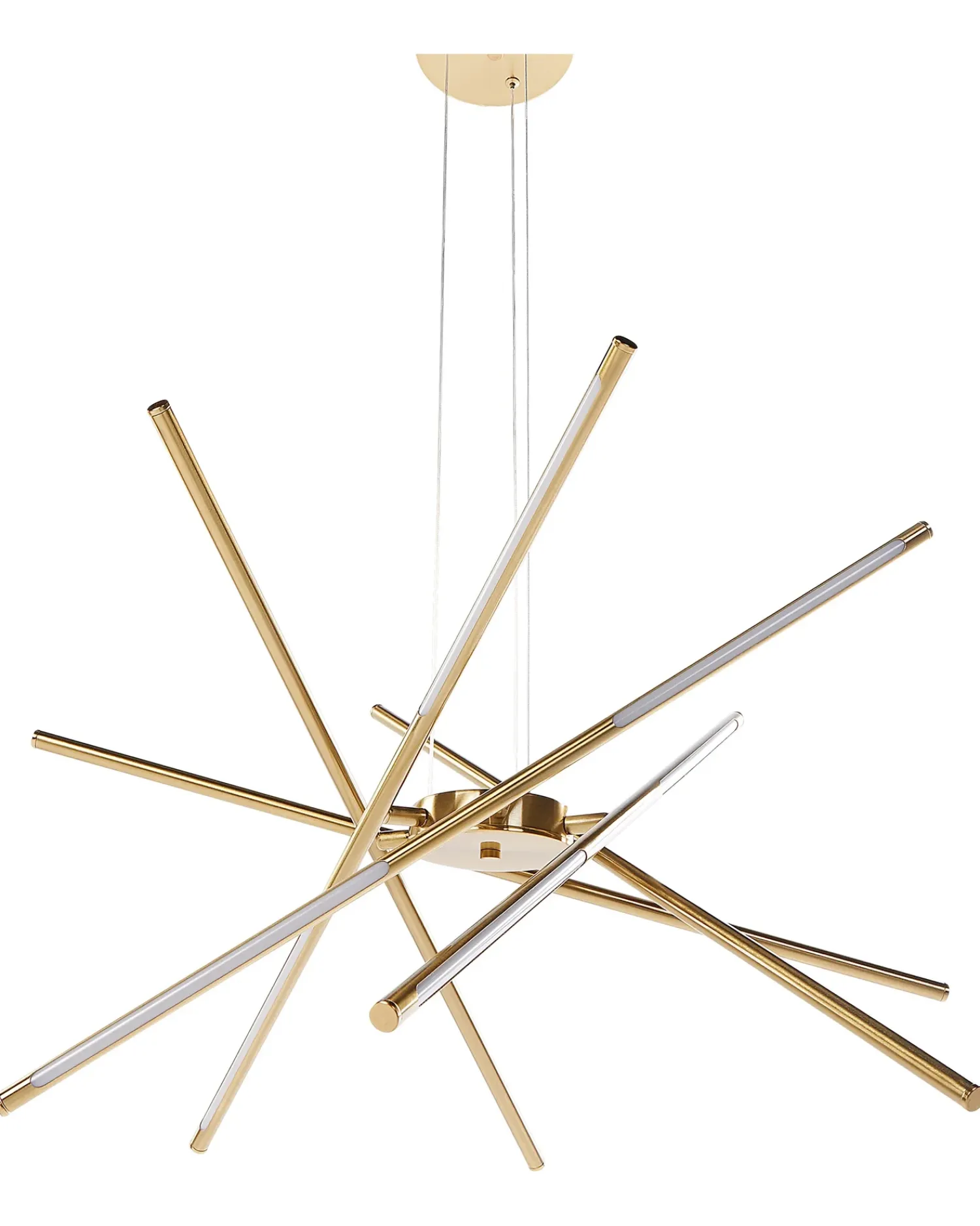 New Beliani Lampadario a LED PALUN con dimmer Metallo Oro