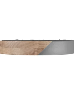 Best Beliani Lampadario a LED PATTANI Metallo Grigio Marrone Grigio