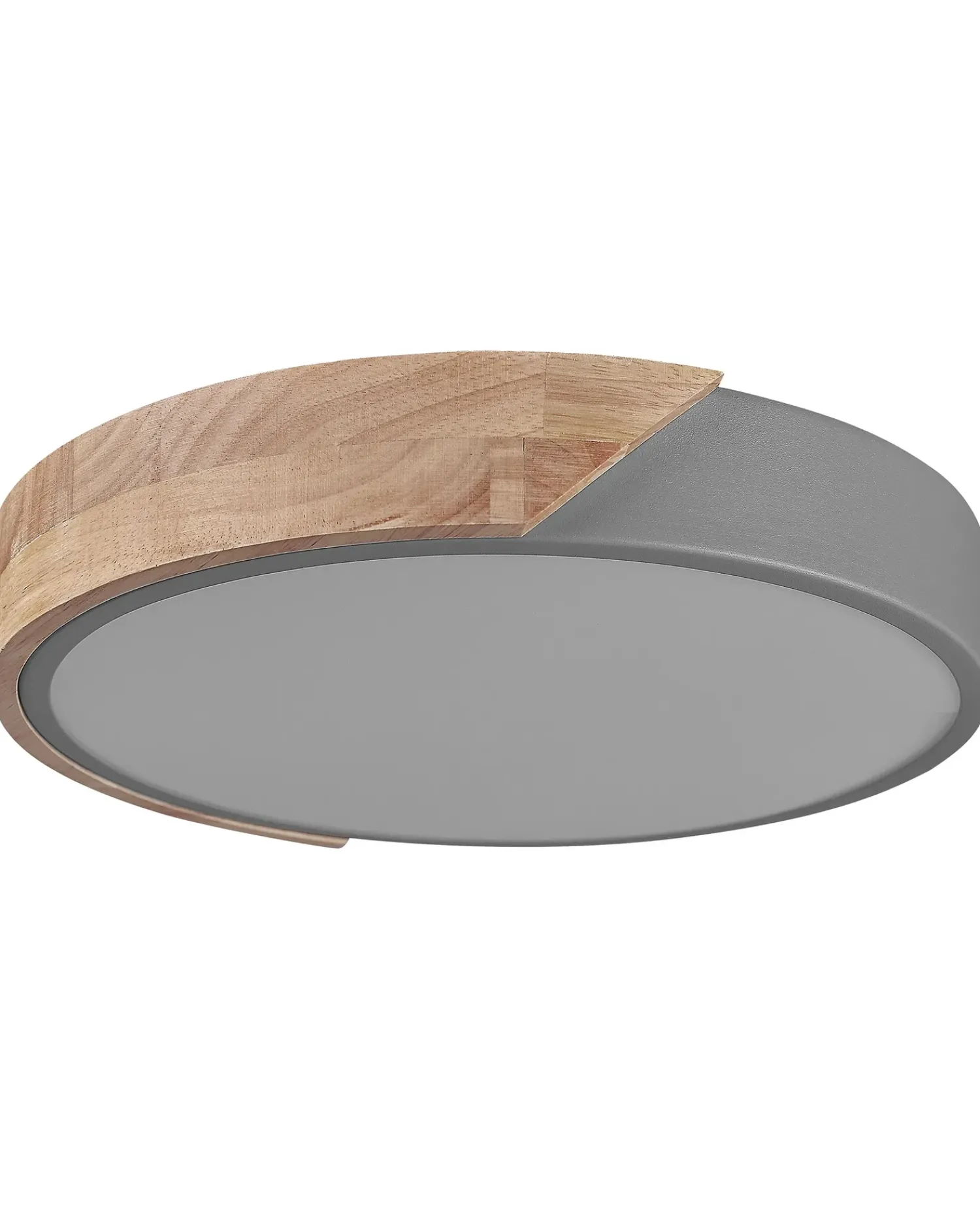 Best Beliani Lampadario a LED PATTANI Metallo Grigio Marrone Grigio