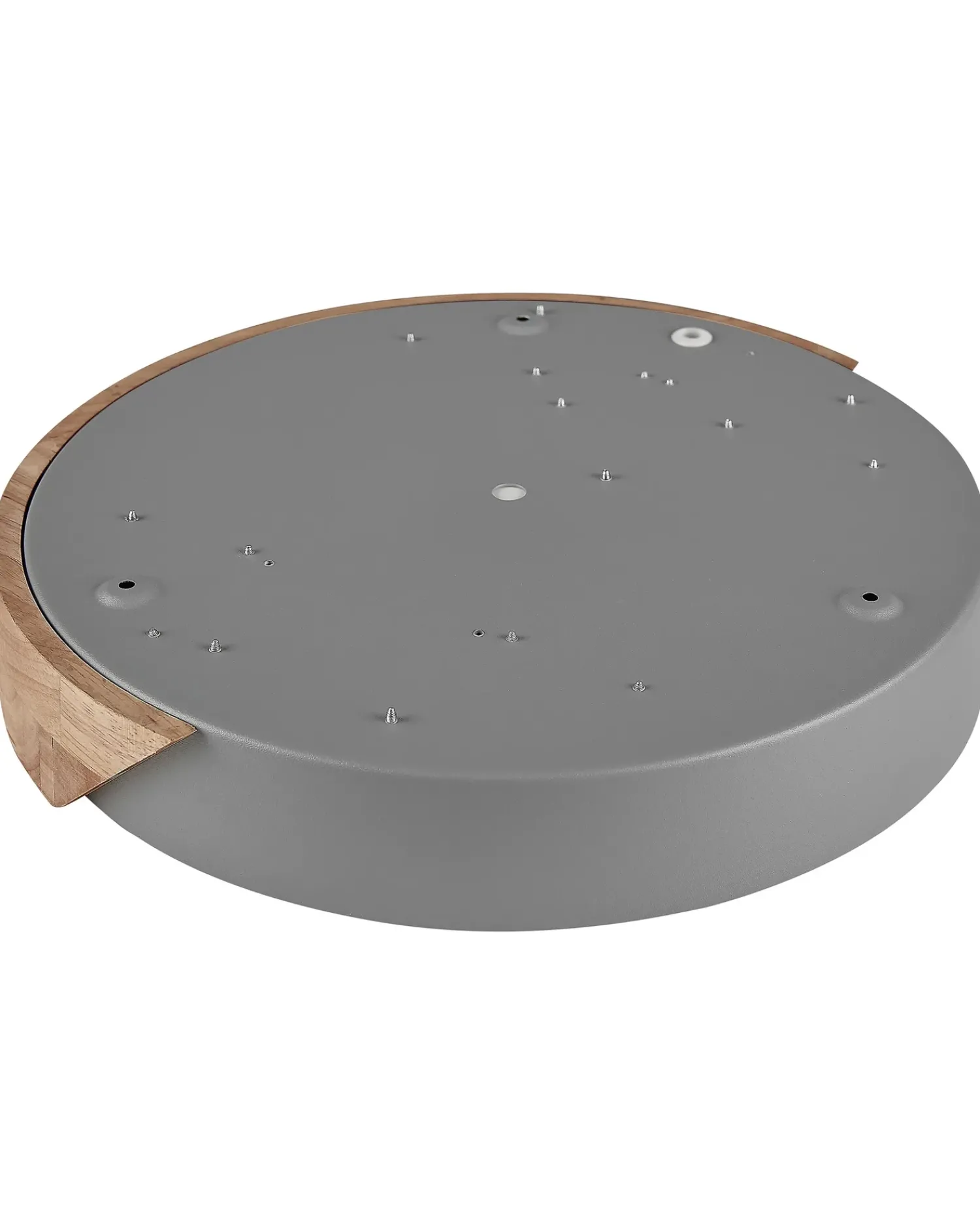 Best Beliani Lampadario a LED PATTANI Metallo Grigio Marrone Grigio