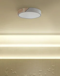 Best Beliani Lampadario a LED PATTANI Metallo Grigio Marrone Grigio