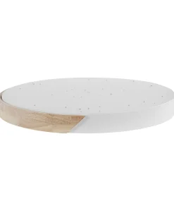 Outlet Beliani Lampadario a LED PATTANI Metallo Bianco Bianco Marrone