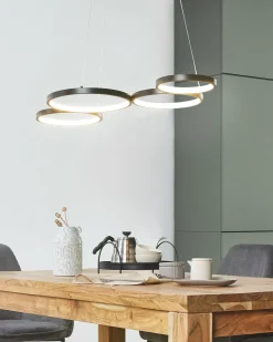 Hot Beliani Lampadario a LED PIBOR Metallo Nero