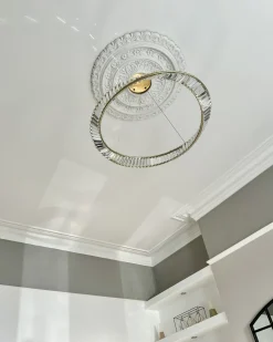 Sale Beliani Lampadario a LED ROSENDE Metallo Oro
