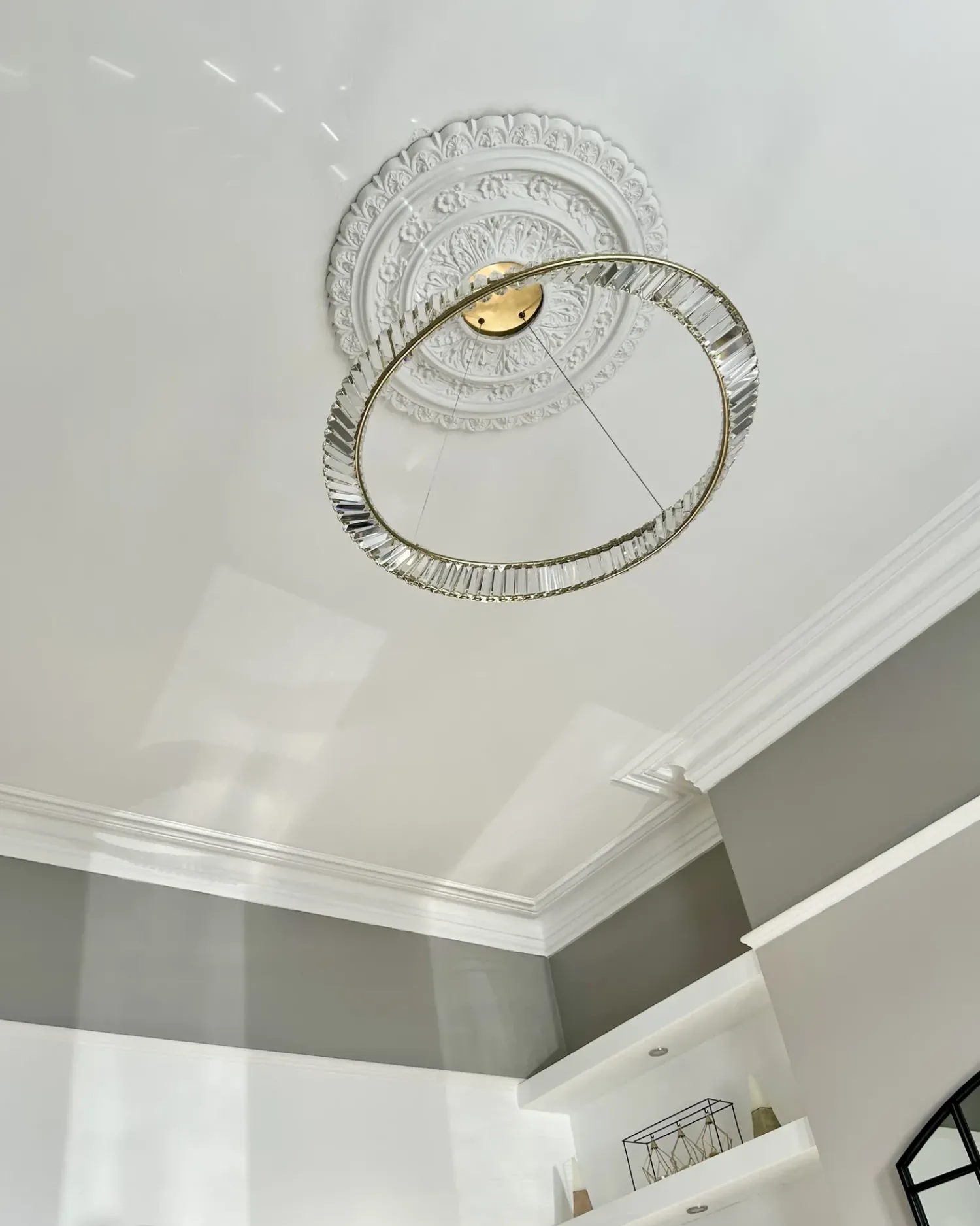 Sale Beliani Lampadario a LED ROSENDE Metallo Oro
