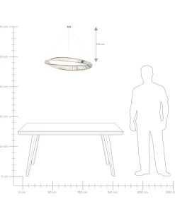 Sale Beliani Lampadario a LED ROSENDE Metallo Oro