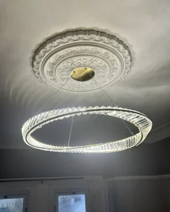 Sale Beliani Lampadario a LED ROSENDE Metallo Oro