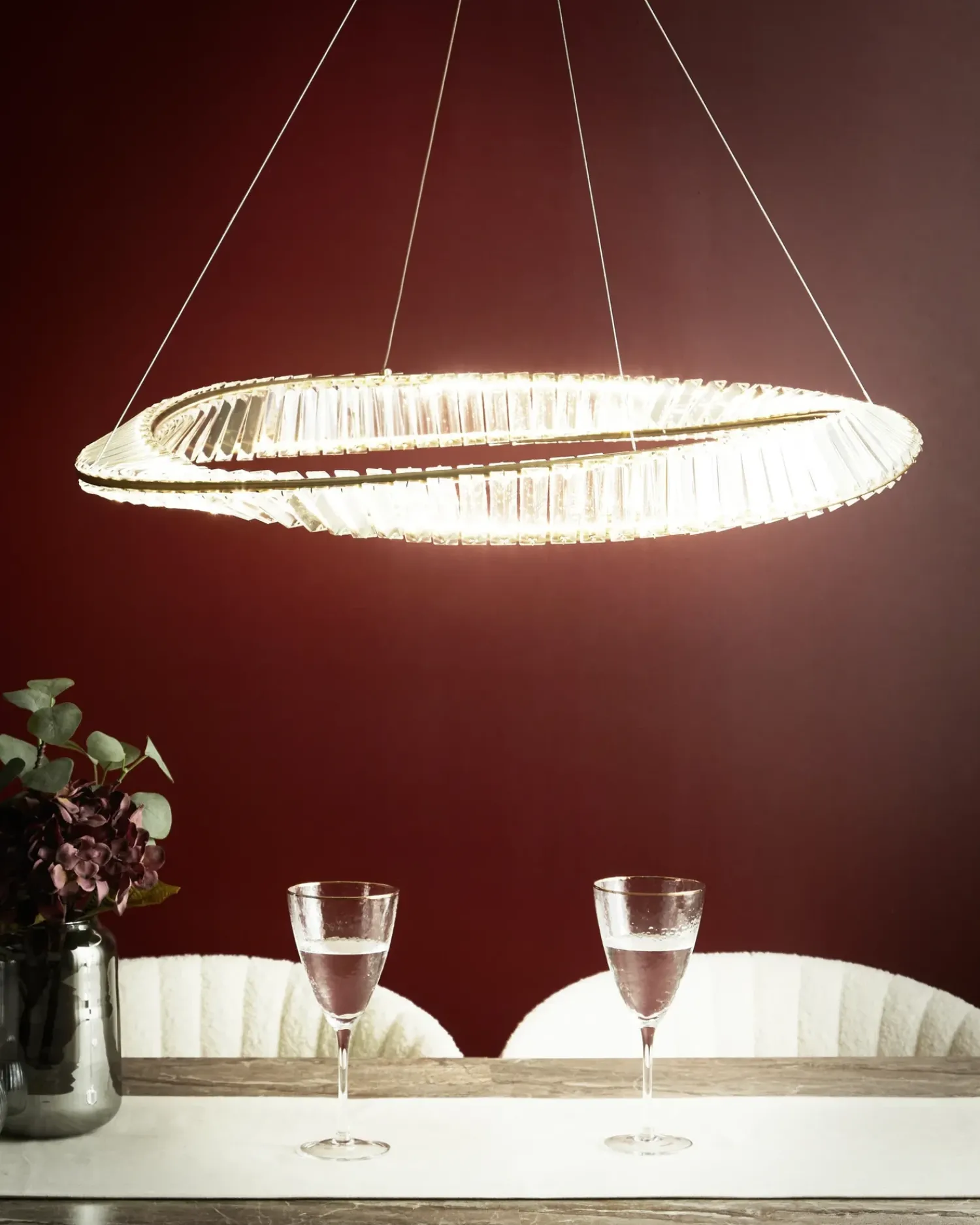 Sale Beliani Lampadario a LED ROSENDE Metallo Oro