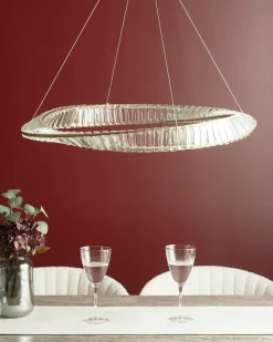 Sale Beliani Lampadario a LED ROSENDE Metallo Oro