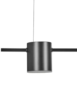 Beliani Lampadario a LED SESTRA Metallo Nero