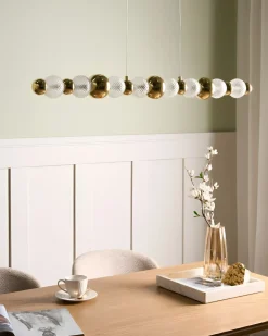 Outlet Beliani SORA Vetro Oro Nero Oro Trasparente