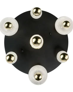 Hot Beliani SORA Vetro Oro Nero Oro Trasparente