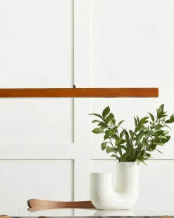Sale Beliani Lampadario a LED STEWARTS con dimmer Legno di quercia scuro Marrone