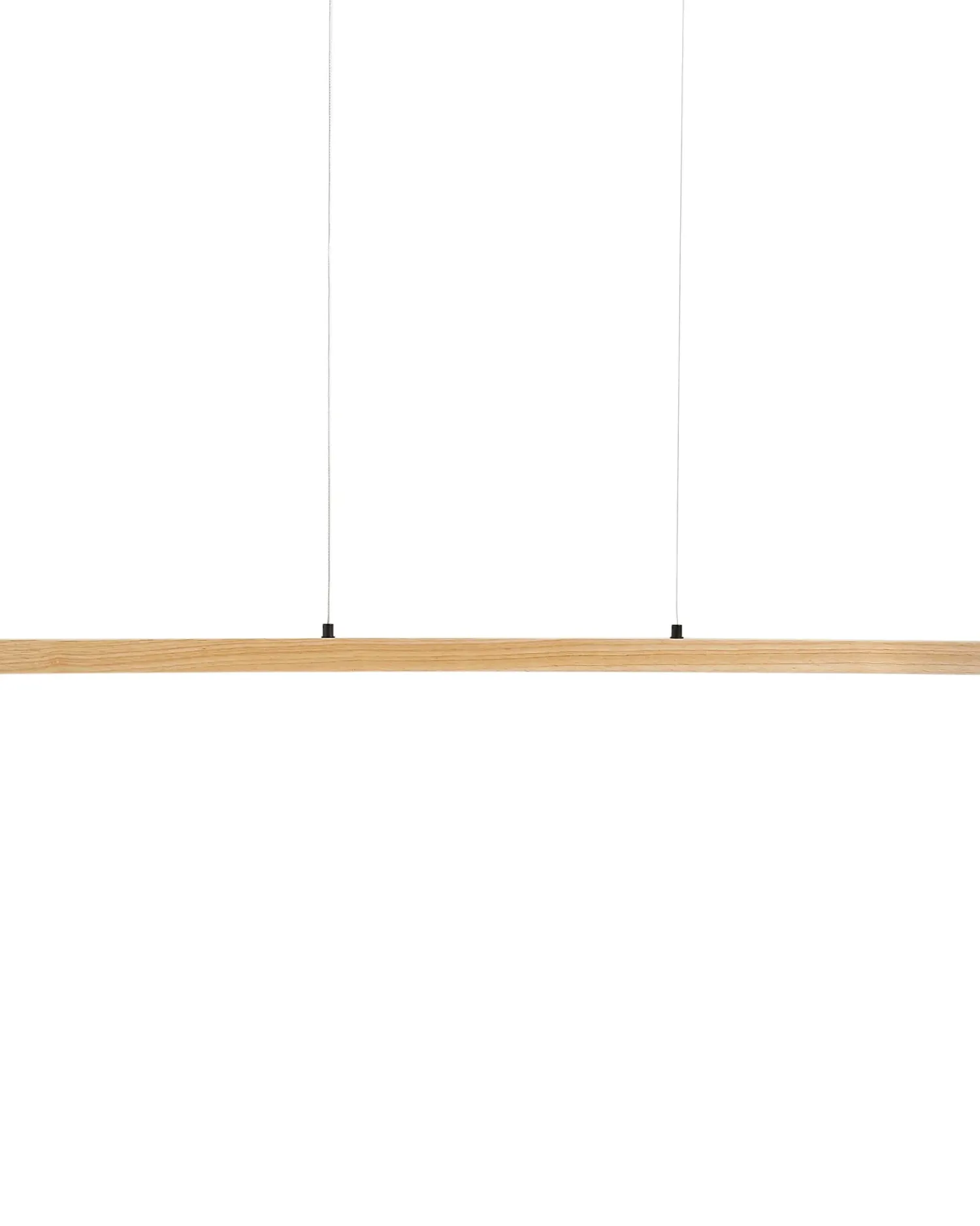 Beliani Lampadario a LED STEWARTS con telecomando con dimmer Legno di quercia chiaro Marrone