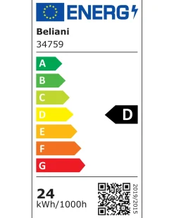 Beliani Lampadario a LED STEWARTS con telecomando con dimmer Legno di quercia chiaro Marrone