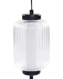 Online Beliani Lampadario a LED SULLANE LED Vetro Multicolore Multicolore Nero
