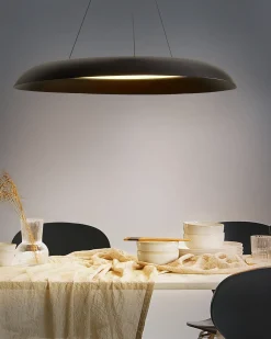 Clearance Beliani Lampadario a LED SURKO Metallo Nero