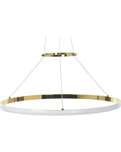 Beliani Lampadario a LED TANO Metallo Oro