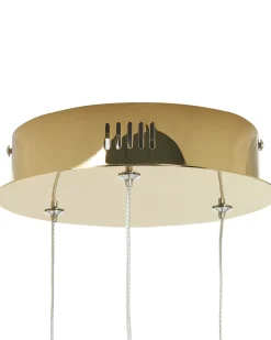 Beliani Lampadario a LED TANO Metallo Oro