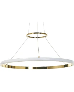 Beliani Lampadario a LED TANO Metallo Oro