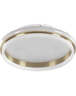 Online Beliani Lampadario a LED TAPING Metallo Oro Bianco Oro