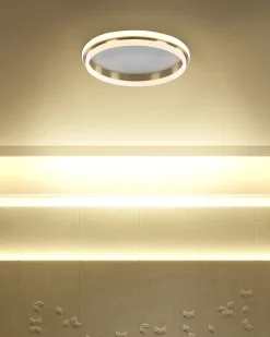Best Beliani Lampadario a LED TAPING Metallo Oro Bianco Oro