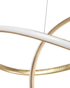 Beliani Lampadario a LED TUMEN Metallo Oro