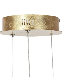 Beliani Lampadario a LED TUMEN Metallo Oro
