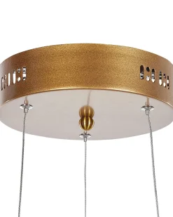 Clearance Beliani Lampadario a LED WANLI Metallo Oro