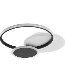 Sale Beliani Lampadario a LED ZAMI Metallo Nero Bianco Nero