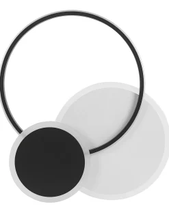 Sale Beliani Lampadario a LED ZAMI Metallo Nero Bianco Nero