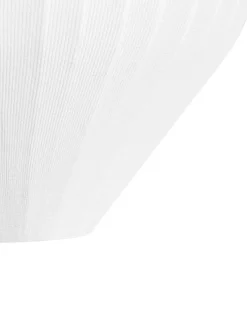 Beliani Lampadario ALME Tessuto Bianco