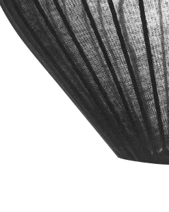 Clearance Beliani Lampadario ALME Tessuto Nero