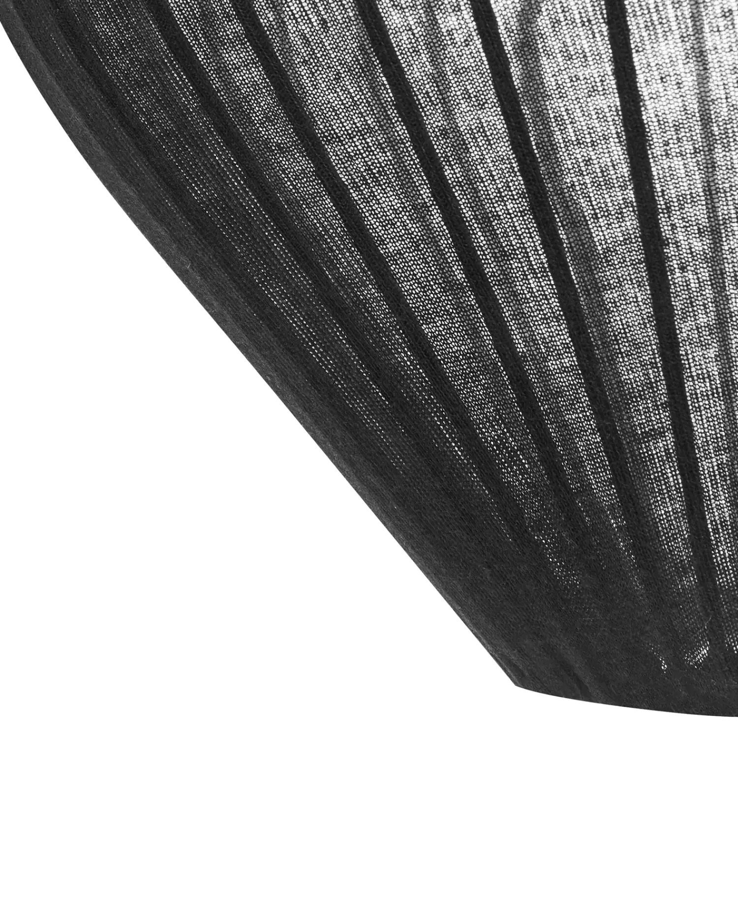 Clearance Beliani Lampadario ALME Tessuto Nero