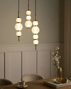 Best Beliani ARAS LED Vetro Oro Oro Trasparente