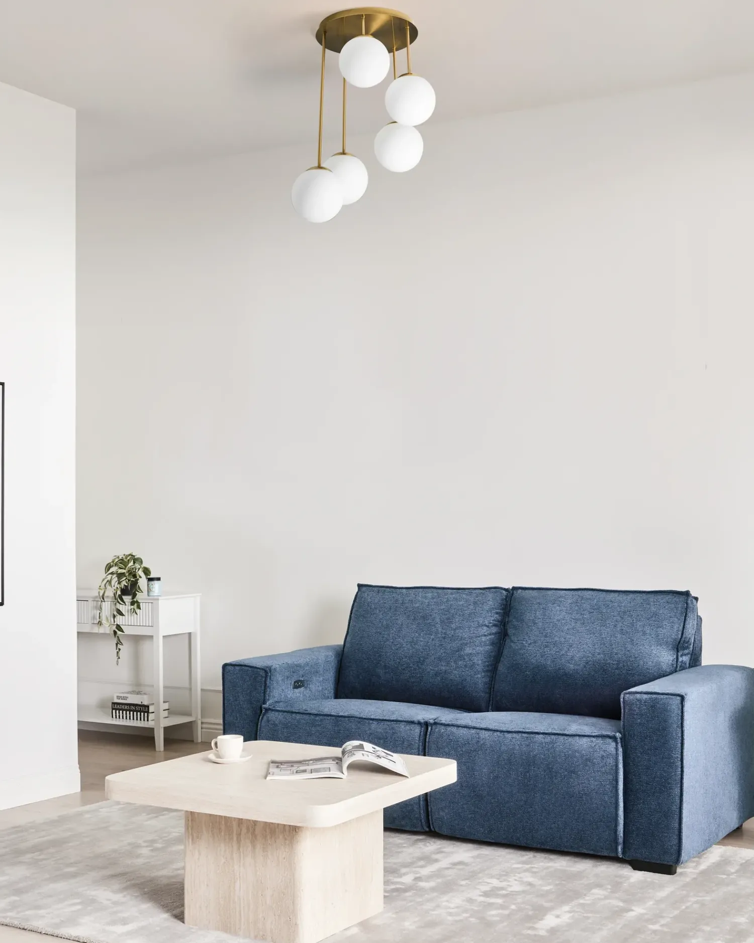 Online Beliani RIANA Metallo Ottone Bianco Ottone